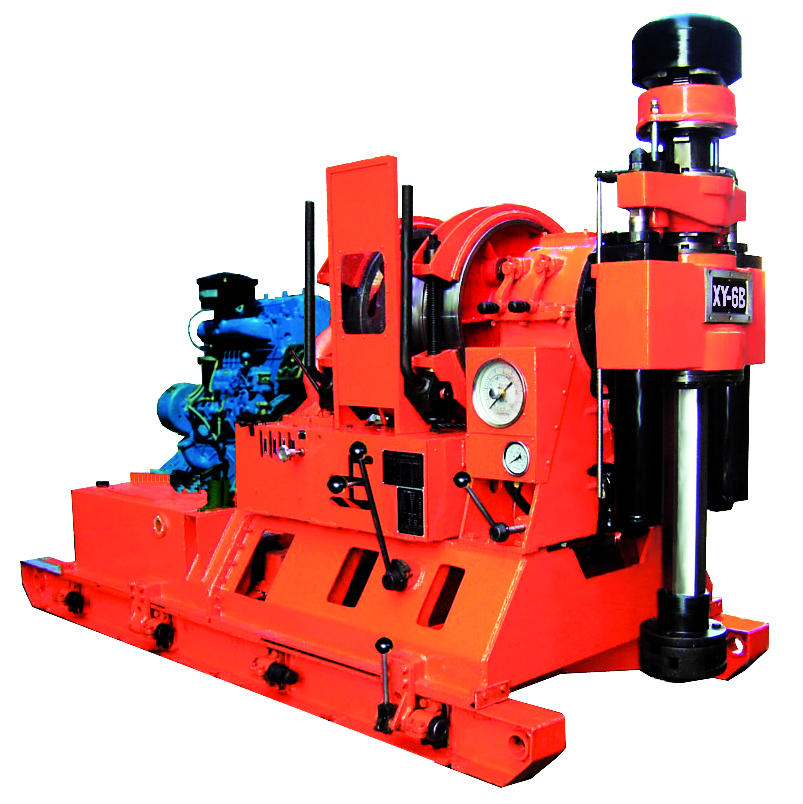XY-6B/6N type core drill rig is a spindle type drilling machine with mechanical and hydraulic transmission